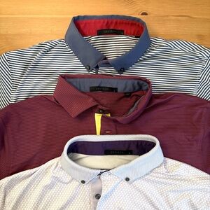 Lot of 3 Greyson Clothiers Made in Peru Performance Golf Polos